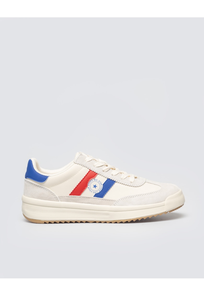 Pantofi sport cu insertii de piele intoarsa