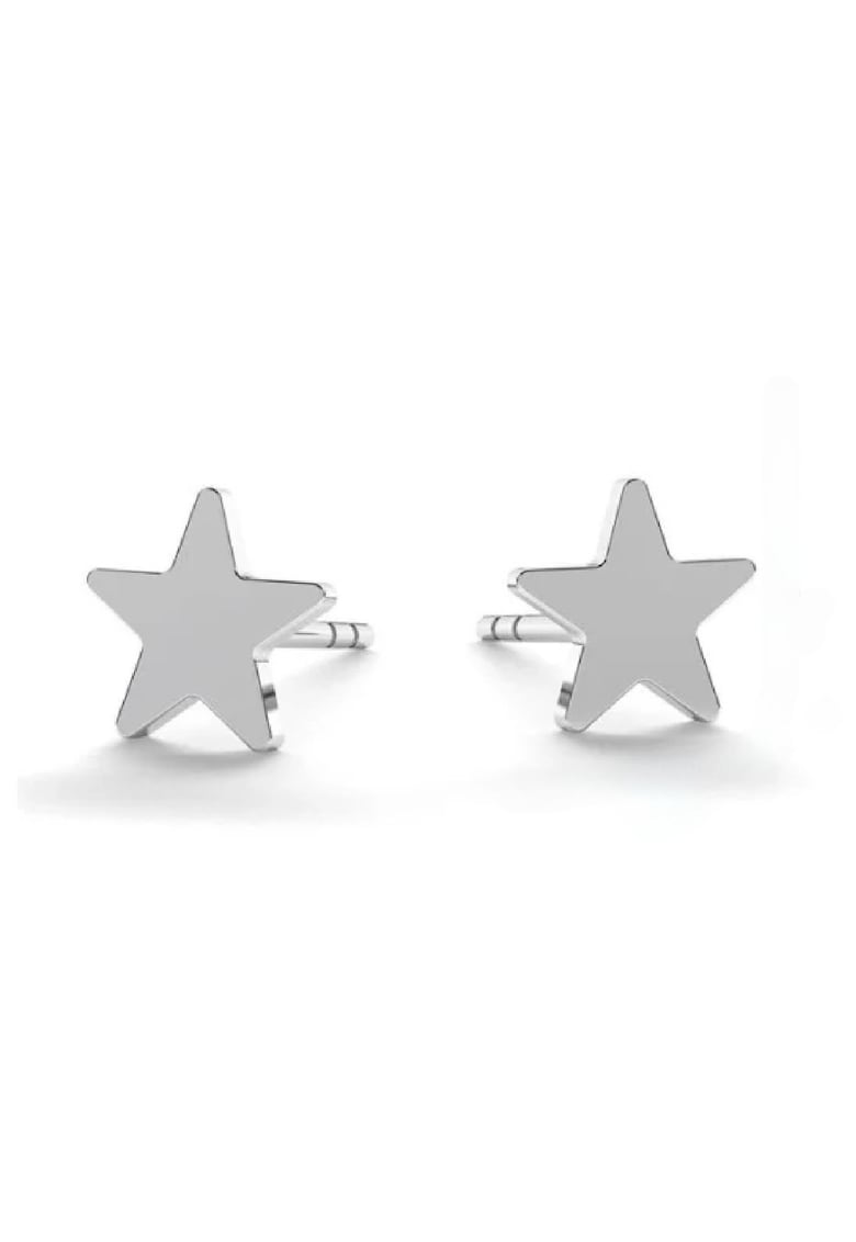 Cercei din argint cu model stea