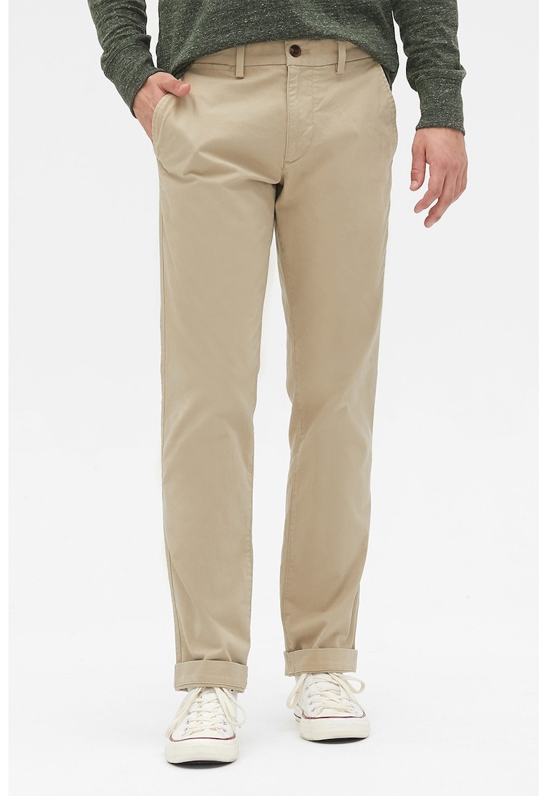 Pantaloni chino cu croiala dreapta