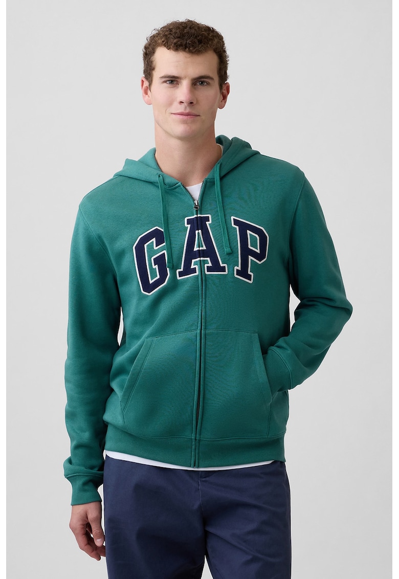 Hanorac cu fermoar si logo