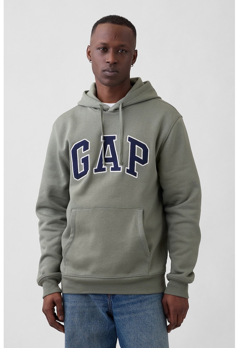 Hanorac cu logo si buzunare kangaroo