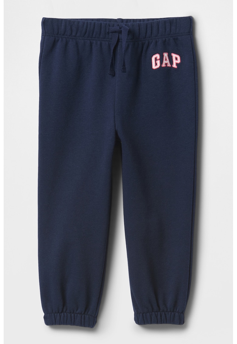 Pantaloni de trening cu logo si snur