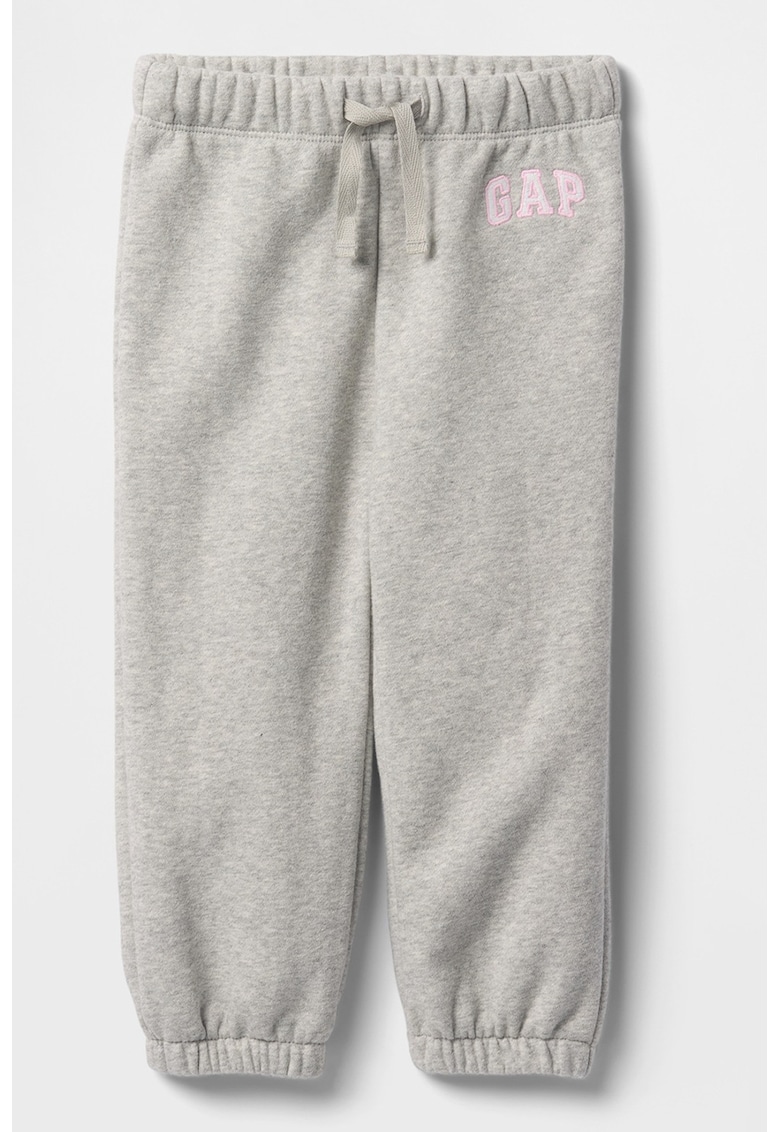 Pantaloni de trening cu logo si snur