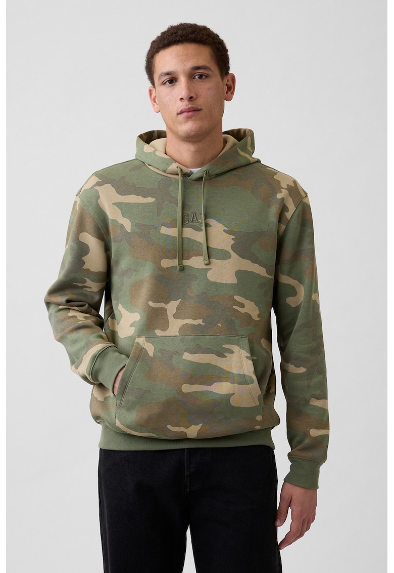 Hanorac din amestec de bumbac cu logo brodat