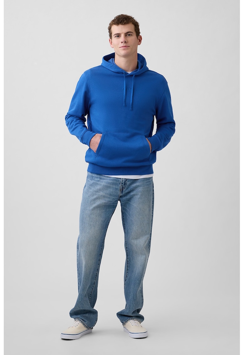 Hanorac din amestec de bumbac cu logo brodat