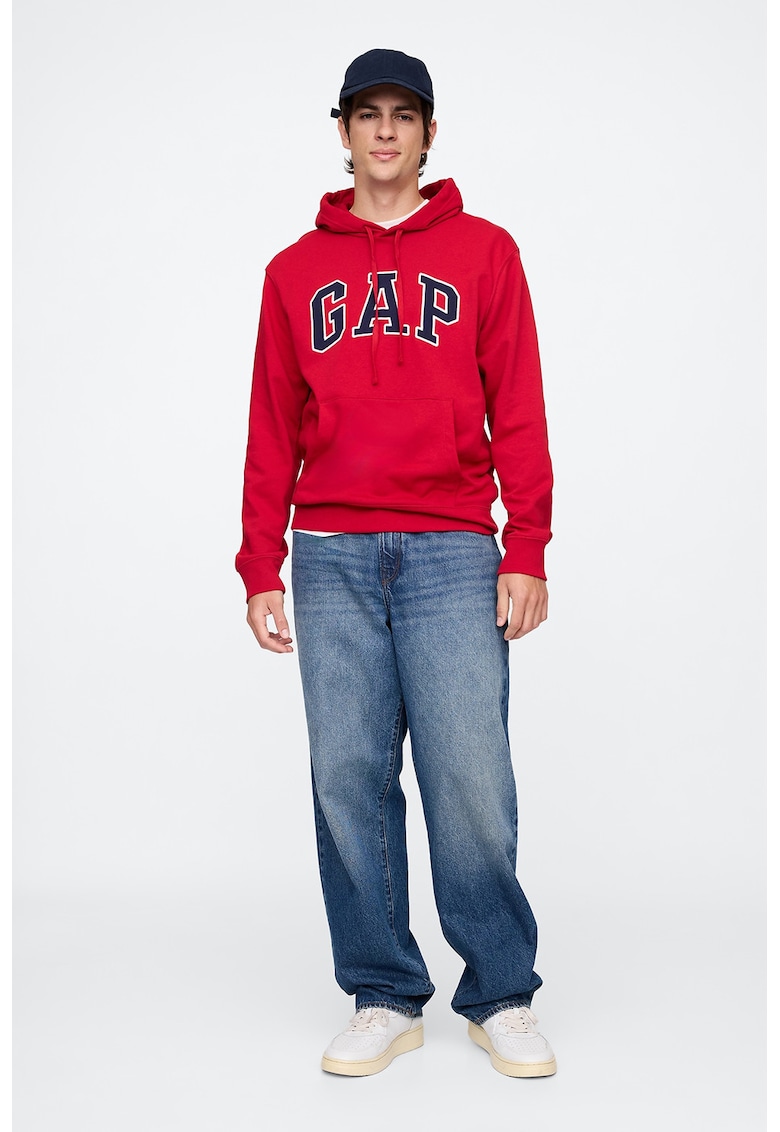 Hanorac din amestec de bumbac cu buzunar kangaroo