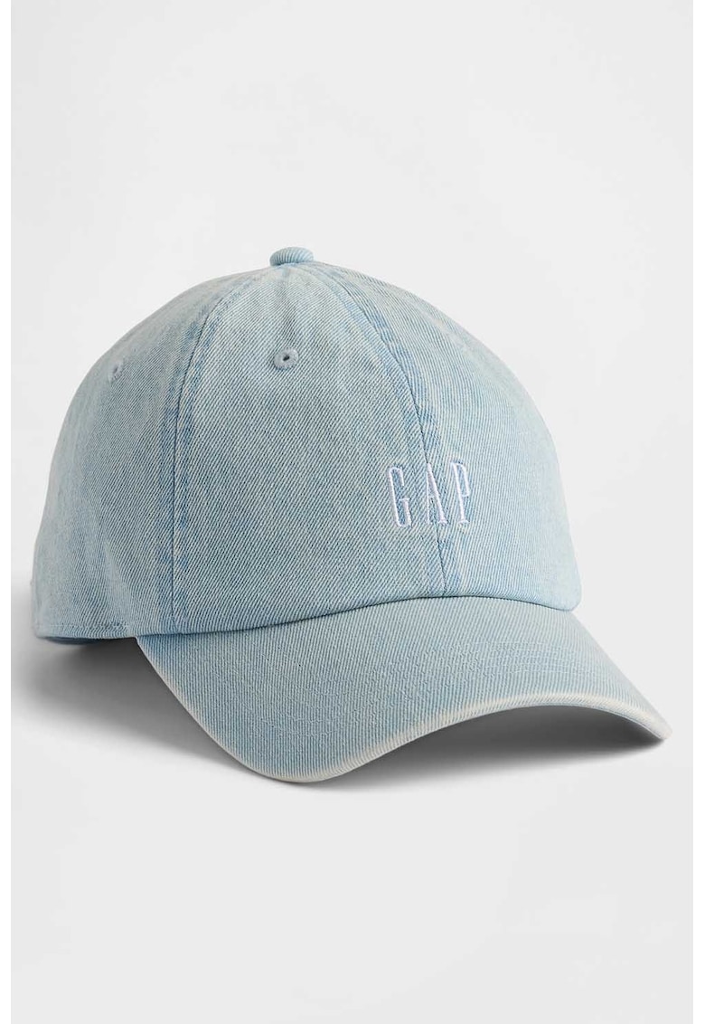 Sapca baseball de denim cu logo - Albastru deschis