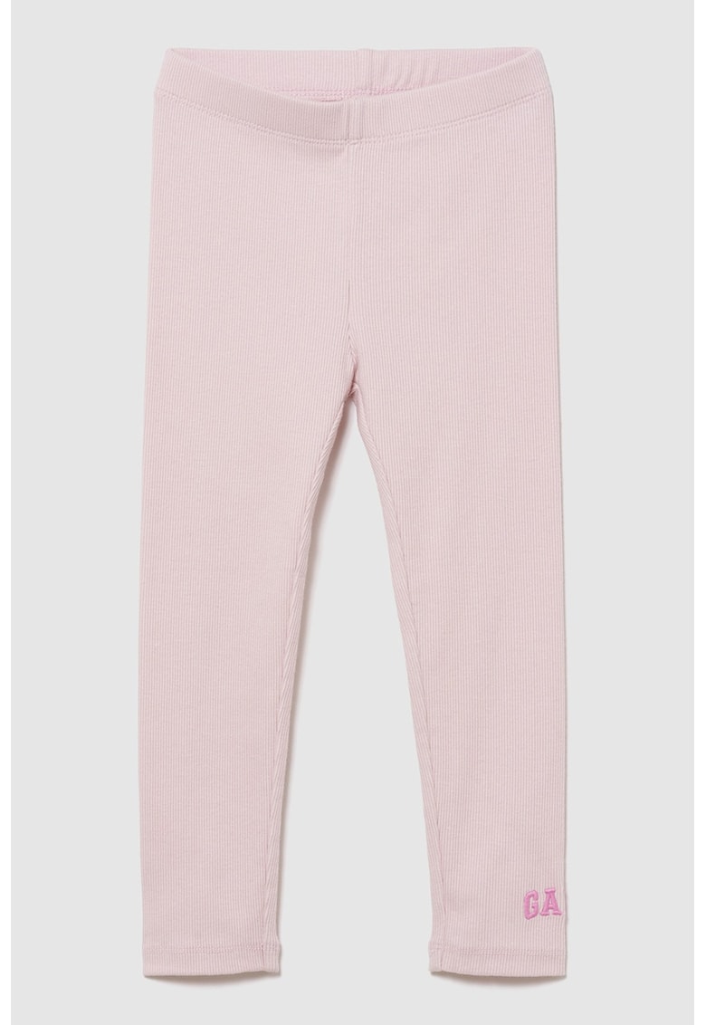 Colanti cu logo brodat - Roz pastel
