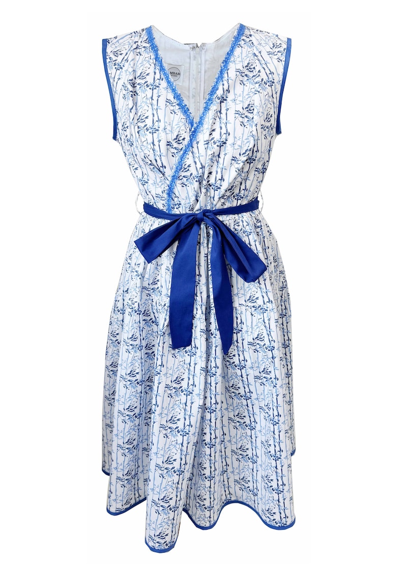 Rochie midi din poplin Mila - Multicolor