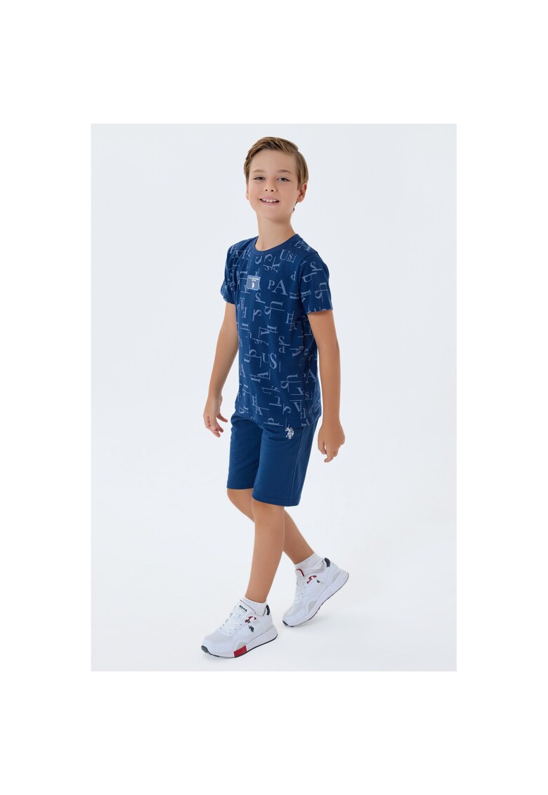Set doua piese - US2411 - Gri - Albastru indigo