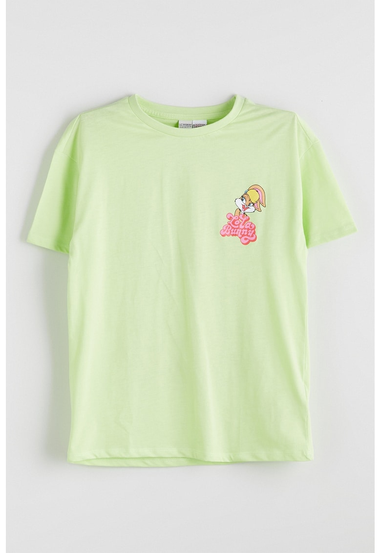 Tricou cu imprimeu Lola Bunny - Turcoaz/Roz pastel/Verde fistic