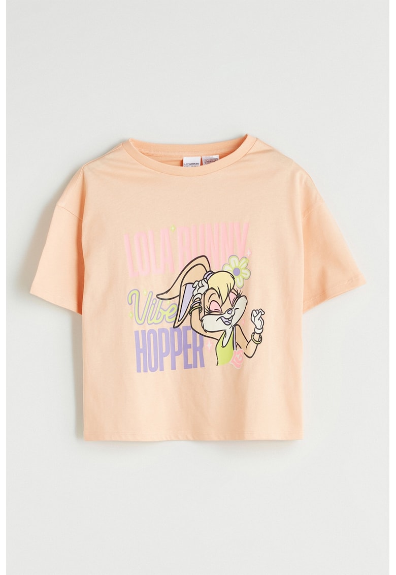 Tricou din bumbac Lola Bunny - Piersica