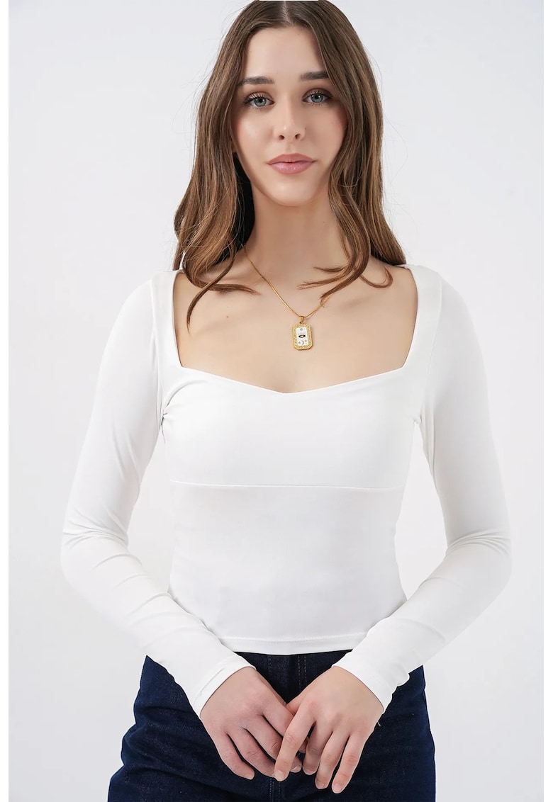 Bluza dama - mulata - poliester - Alb