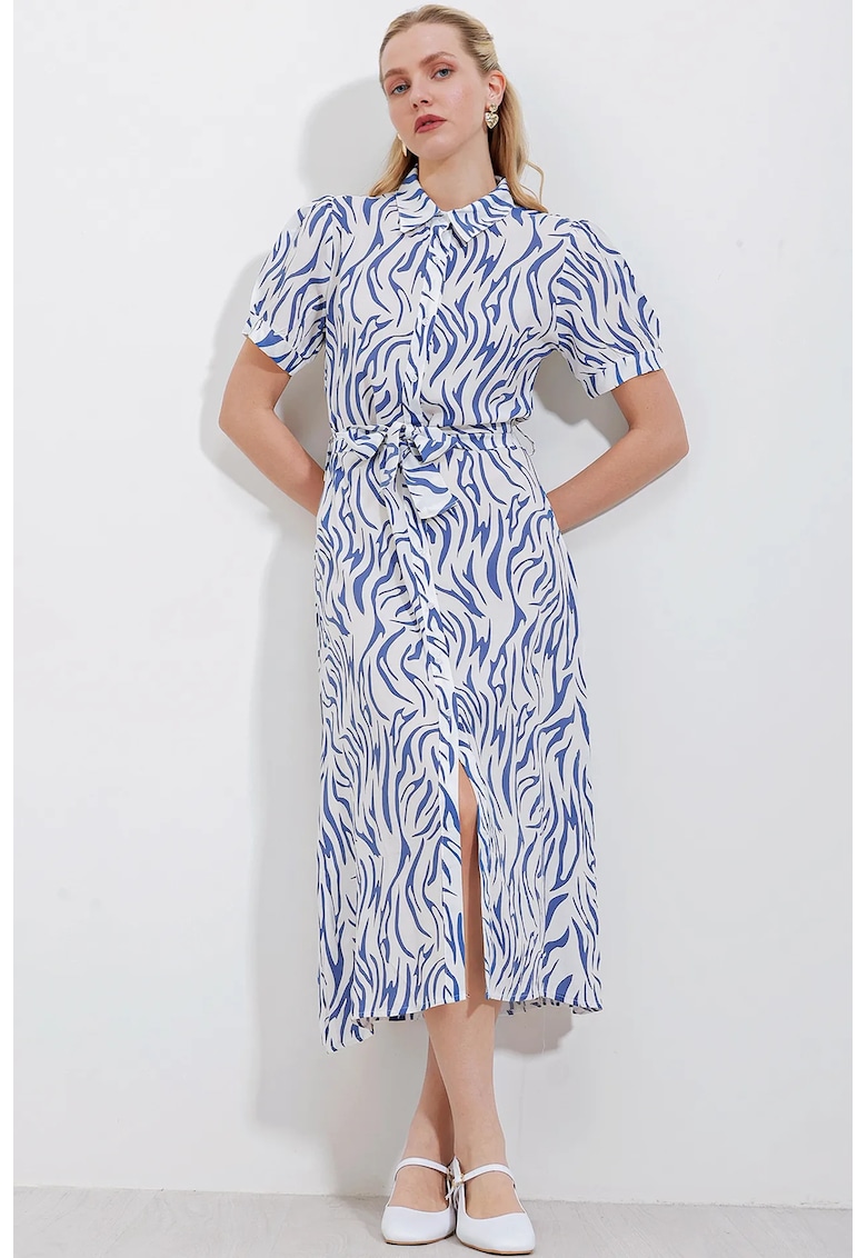 Rochie midi - albastru - Albastru