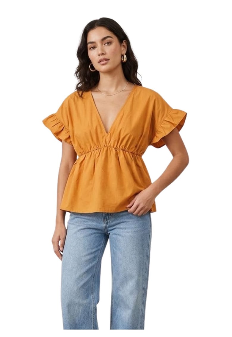 Bluza lejera cu volane -