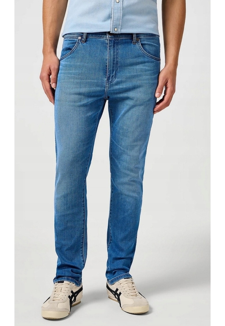 Blugi barbati - LARSTON SLIM 365 COOL - medie - albastru - bumbac