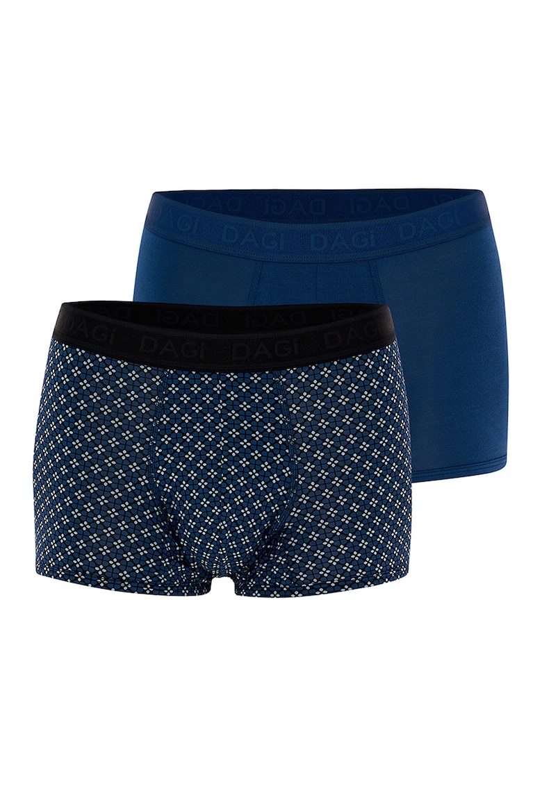 Set de boxeri din amestec de modal - 2 perechi - Bleumarin
