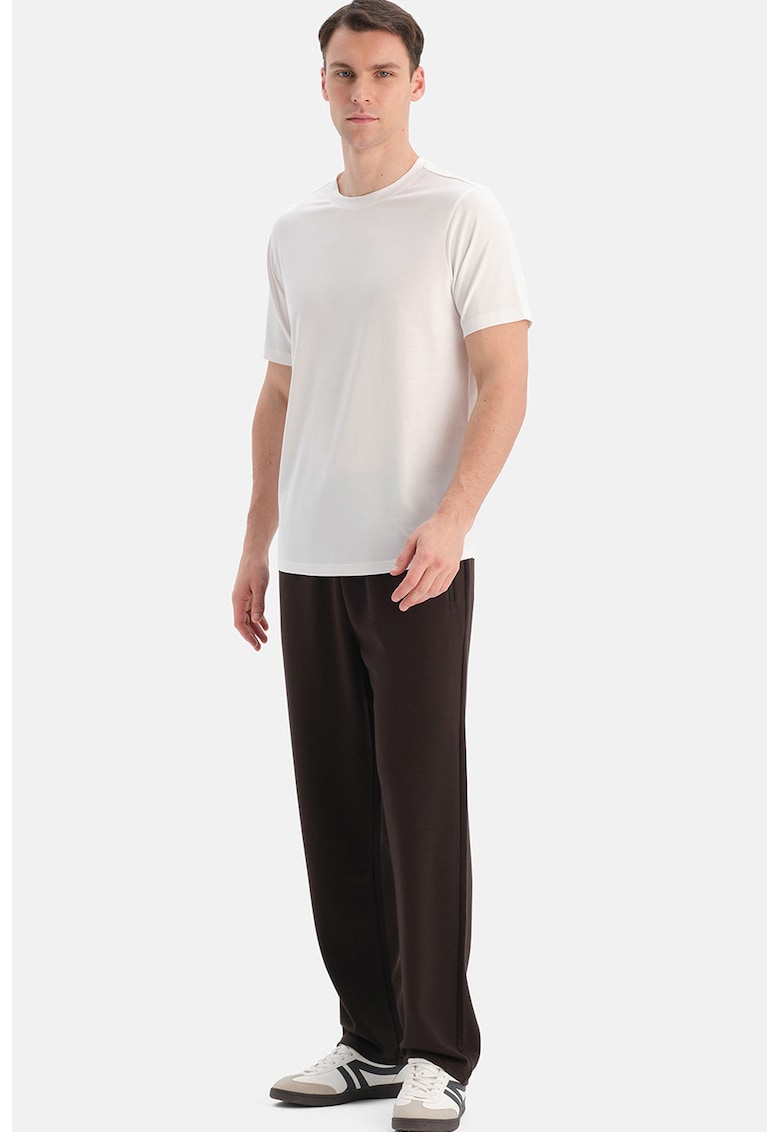 EROS - Pantaloni de trening cu talie ajustabila - Maro inchis