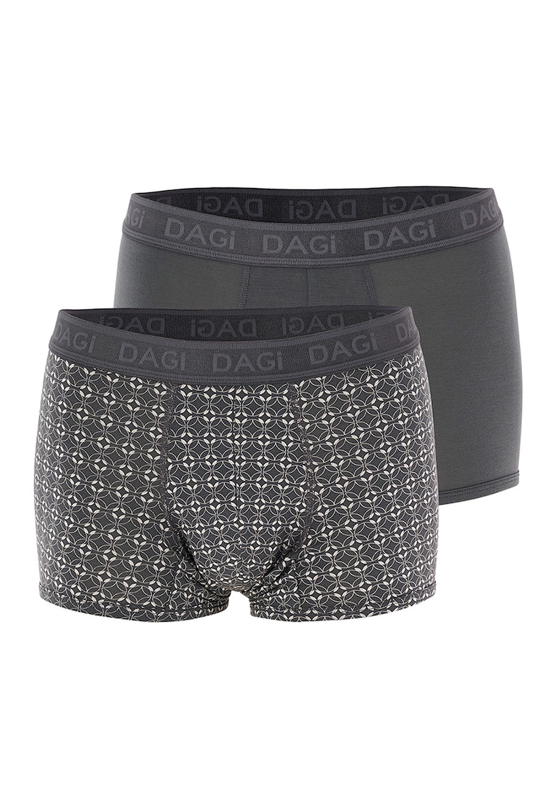 Set de boxeri din amestec de modal - 2 perechi - Gri melange