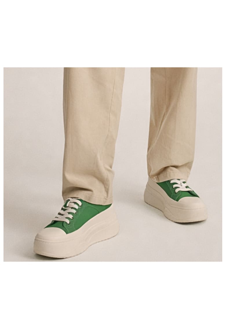 Tenisi dama - KM8639 verde - piele naturala - Verde