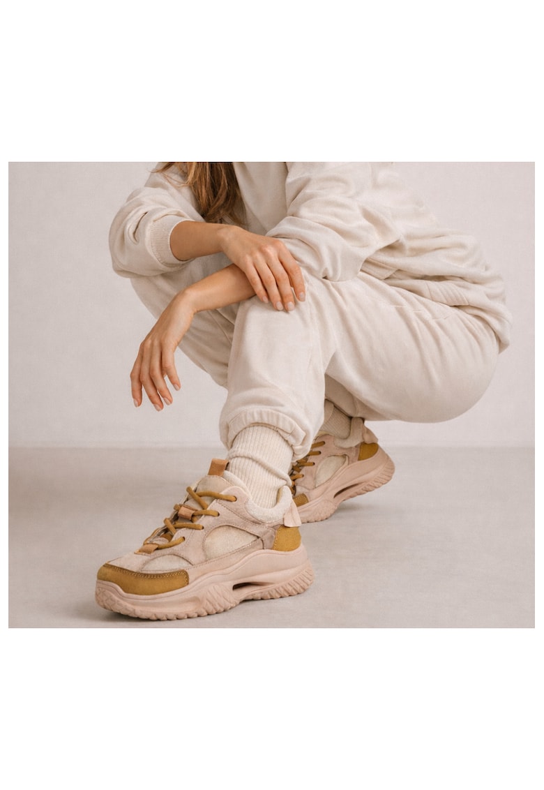 Tenisi dama - 2576 galben - piele naturala - Galben