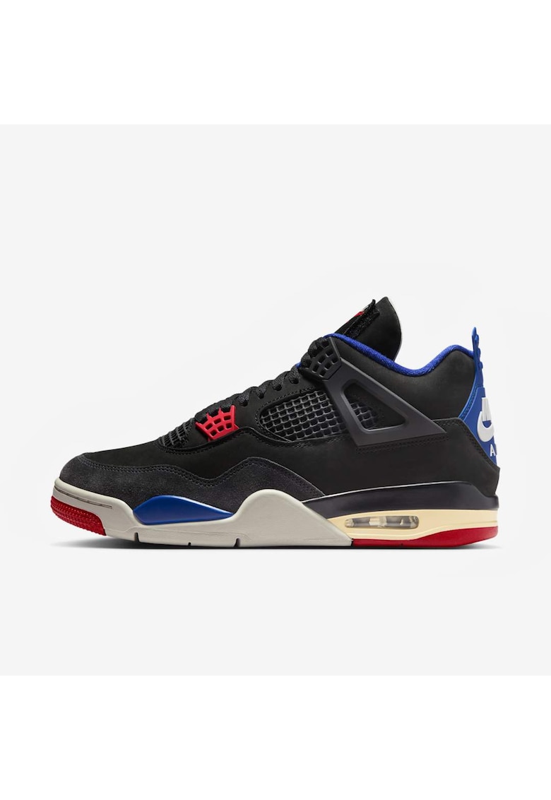 Incaltaminte sport barbati - Air Jordan 4 Retro ""Rare Air"" - piele intoarsa - negru - marime
