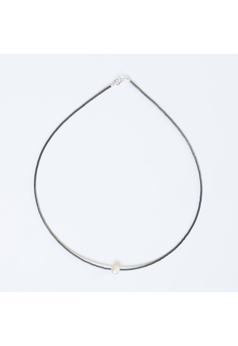 Colier Hematit - argint 925 - handmade - gri