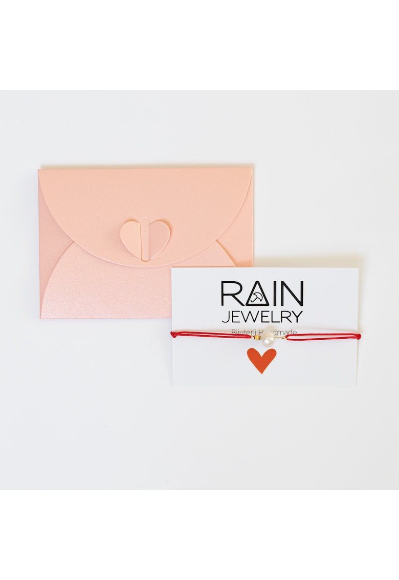 Bratara handmade - pietre semipretioase hematit - perla de cultura - rosu