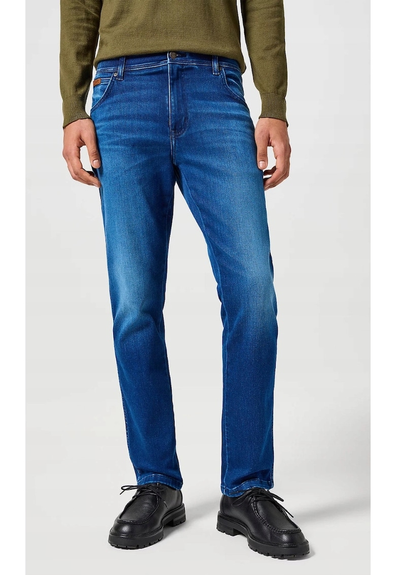 Blugi barbatesti Texas Slim - albastru inchis - elastici - din bumbac