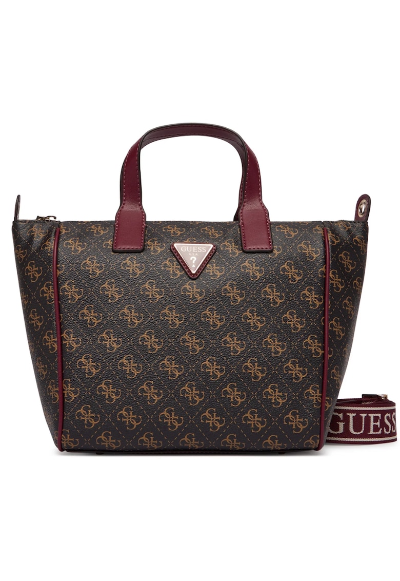 Geanta dama Follie Travel TWLQ9676019-BNL - Geanta umar - Logo Monogram - Piele ecologica - Maro