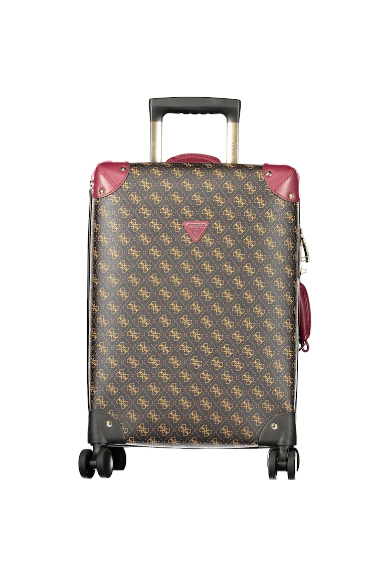 Troler de Cabina Jeans Latona LQ9211983-MABROWNL - 53 cm - 4 Roti - Maner Telescopic - Poliuretan - Maro