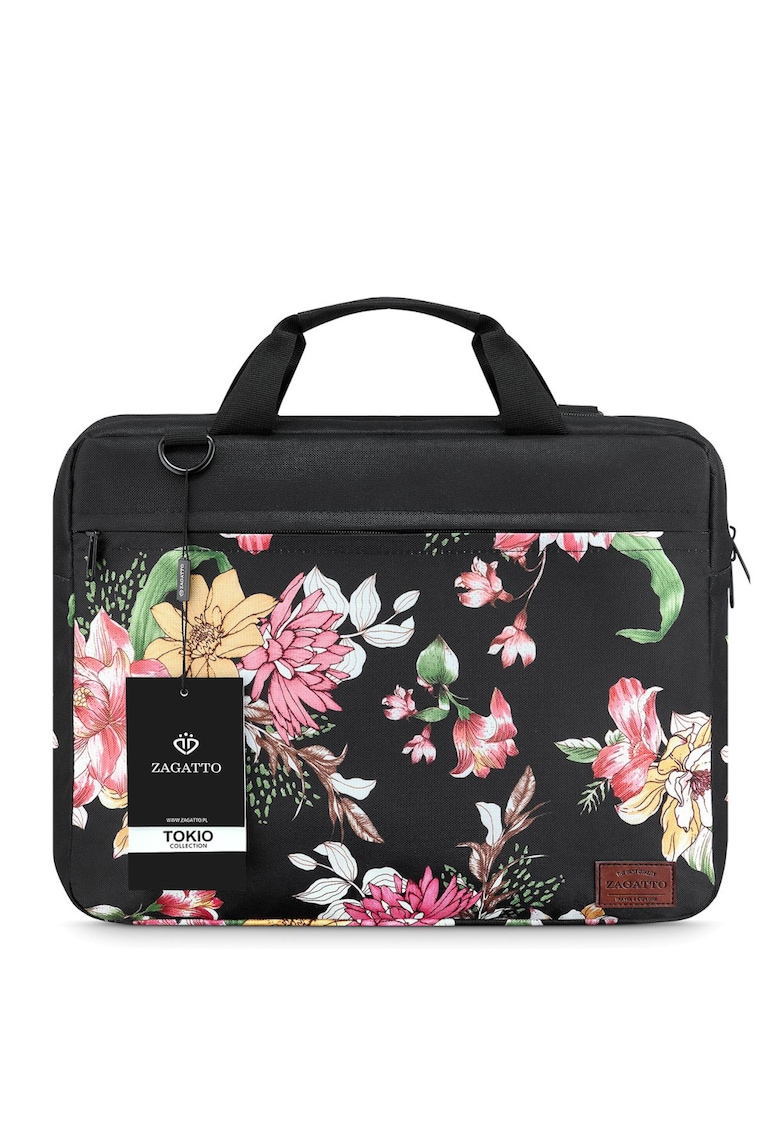 Geanta laptop cu imprimeu Tokio - Multicolor