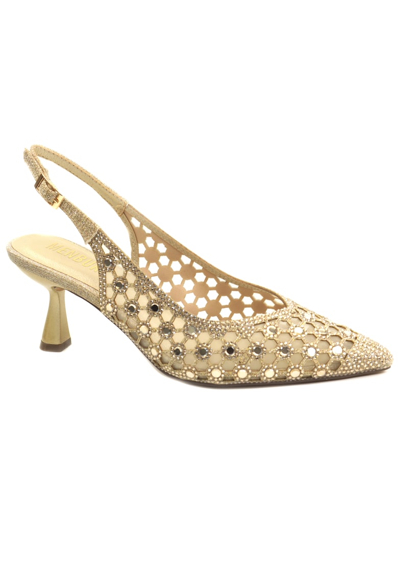 Pantofi dama decupati AM728 - Auriu