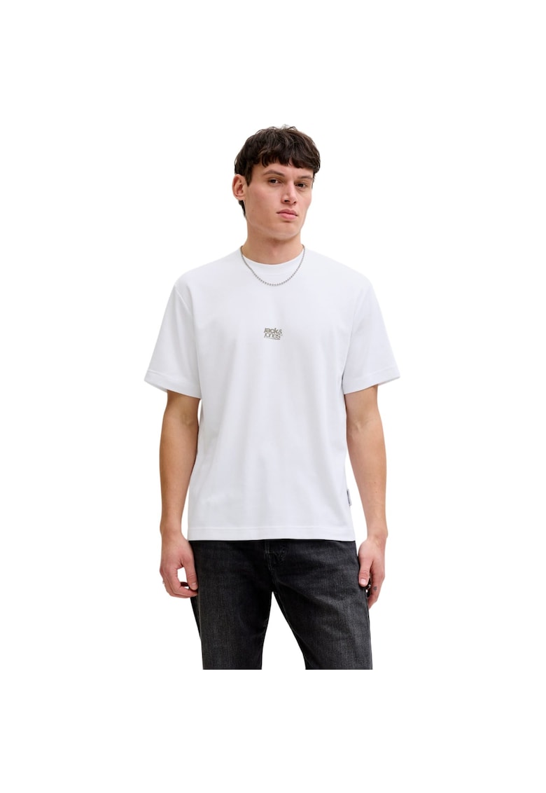 Tricou JACK &JONES Breeze Back Print 57578 - Alb
