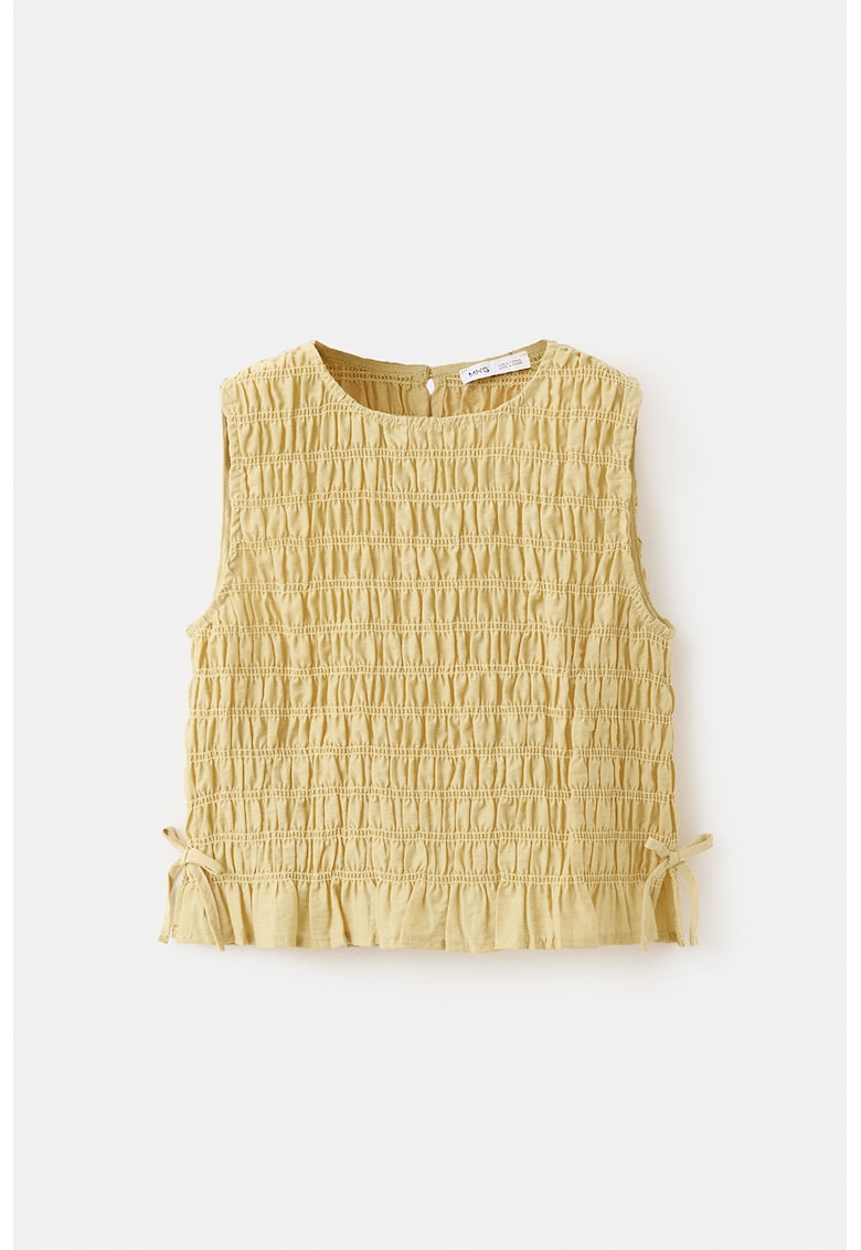 Bluza cu funde - Portocaliu pal