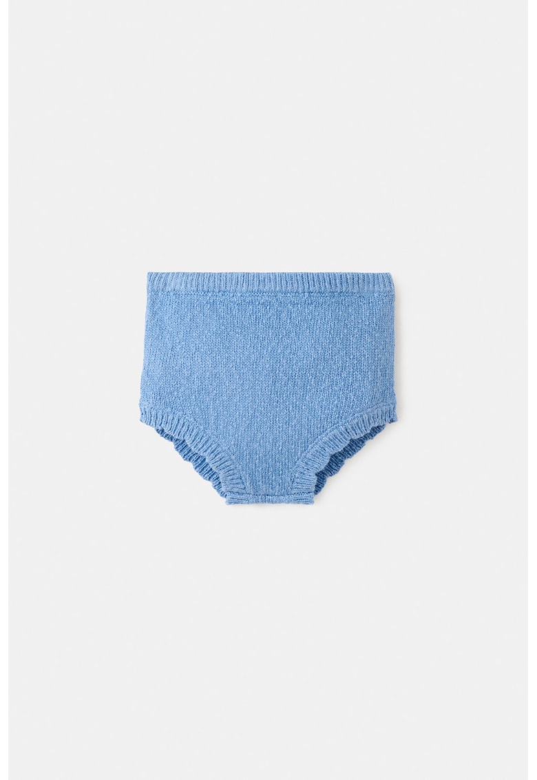 Chiloti din tricot cu model uni - Albastru deschis
