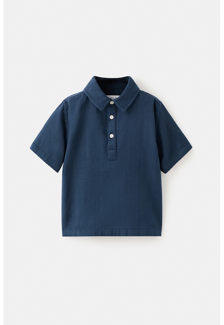 Tricou polo din bumbac - Bleumarin