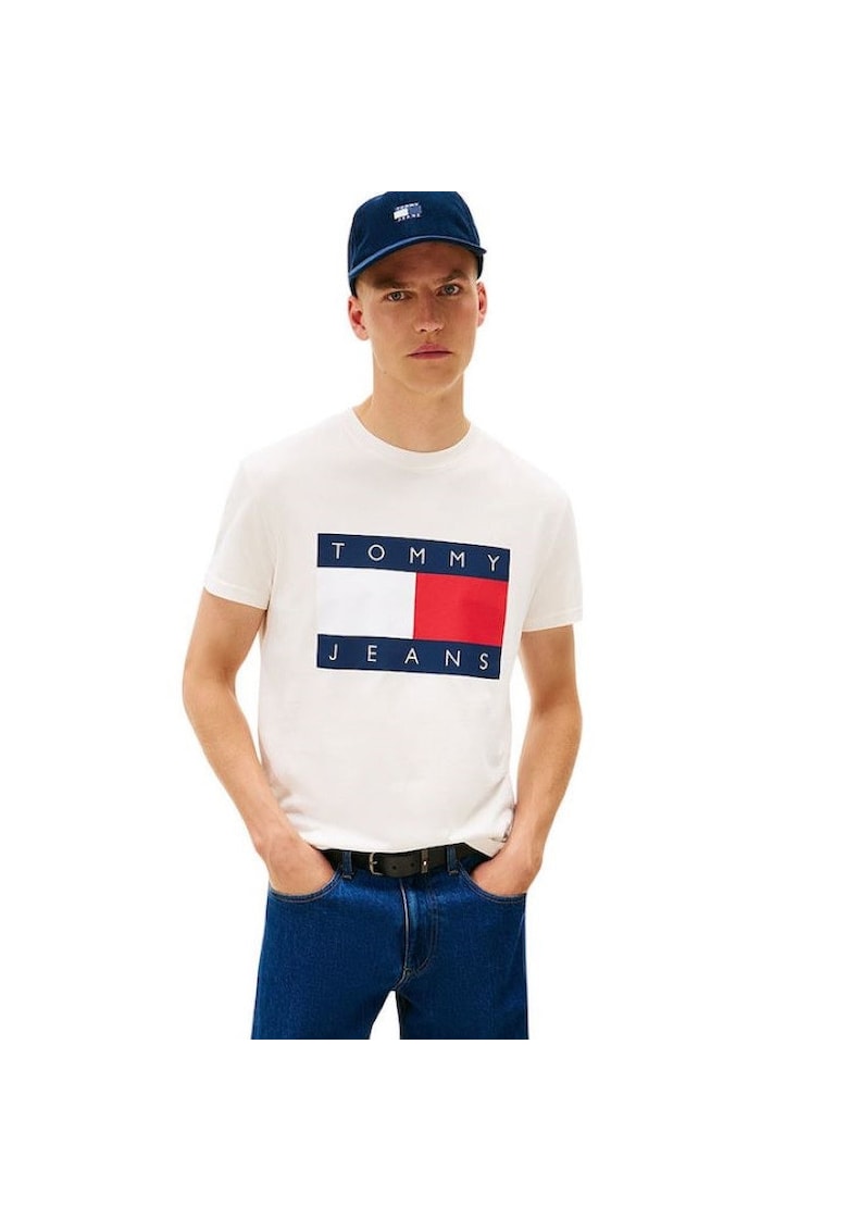 Tricou TJM REG BIG FLAG SS TEE EXT-DM0DM22645-YBH