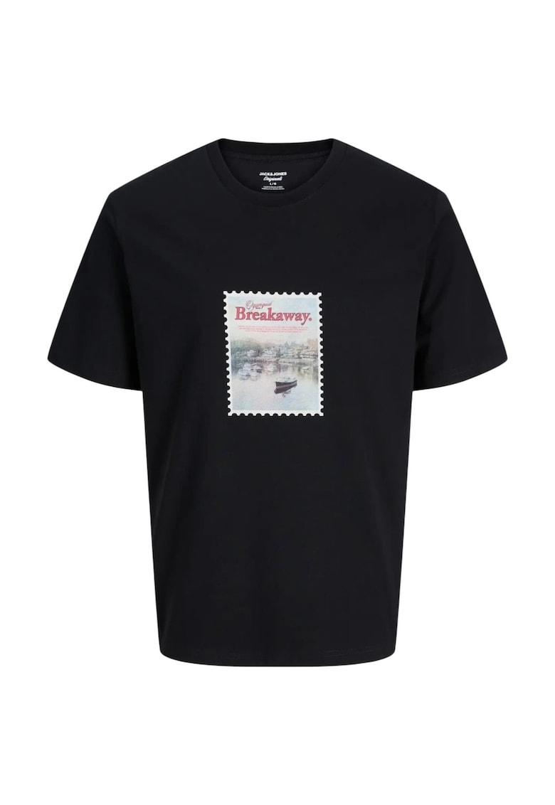 Tricou JACK &JONES Montauk Photo 57558 - Negru