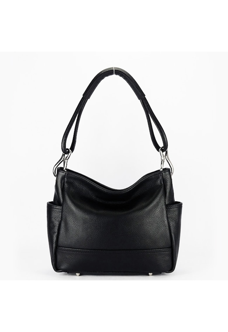 Geanta neagra din piele naturala 2047 123 19811 - Negru