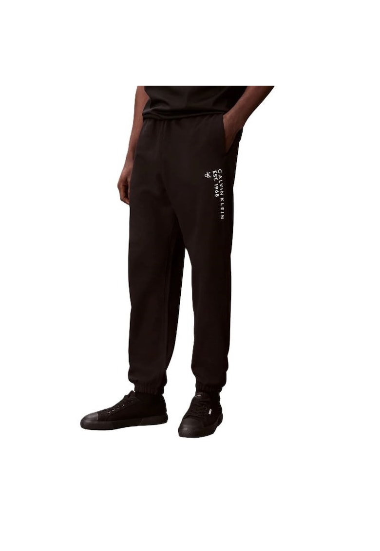 Pantaloni pentru Barbati - 350terry calvin 1968 graphic - LV14RF248G-UB1 - Negru - Negru