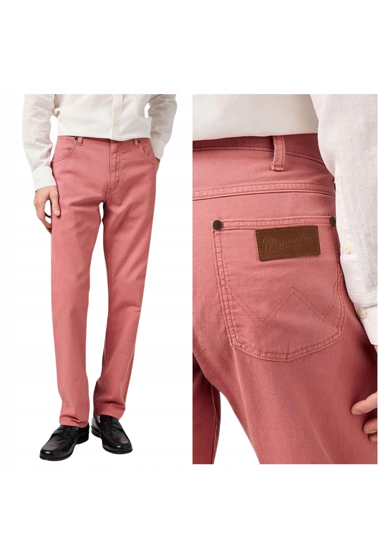 Blugi Barbati - Greensboro - Straight Fit - 5 Buzunare - Talie Joasa - Fermoar - Bumbac - Roz