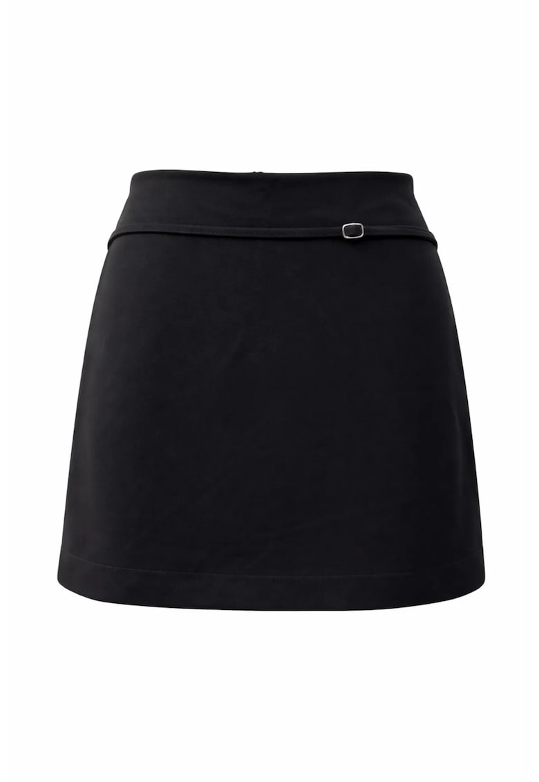 Fusta mini - A - talie inalta - negru
