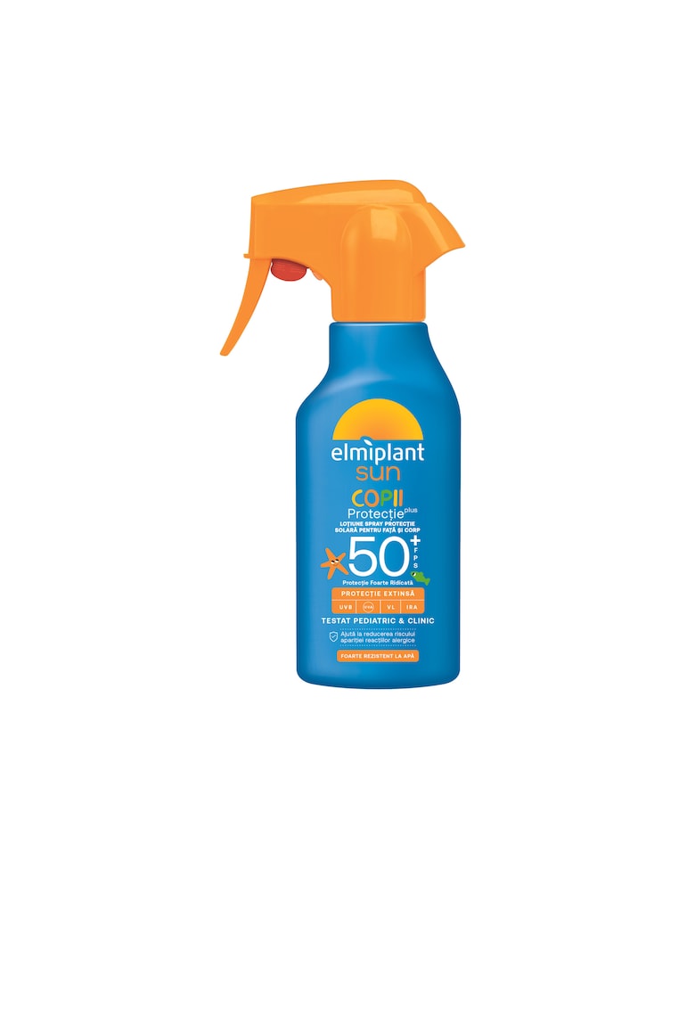Lotiune Spray-pulverizator cu protecție solară pentru față și corp - Sun Kids SPF 50+ - pentru copii - 200ml