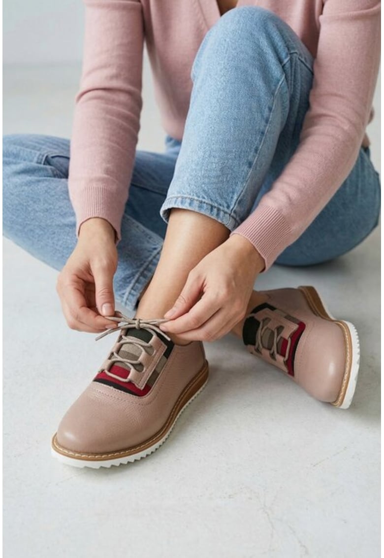 Pantofi dama piele bej - Bej