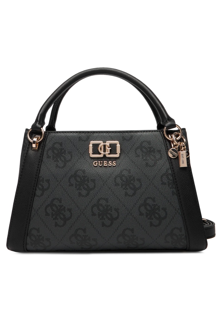 Geanta dama Karnilla HWOS9901060-CLO - geanta de mana si crossbody - piele ecologica - model monogram - gri inchis