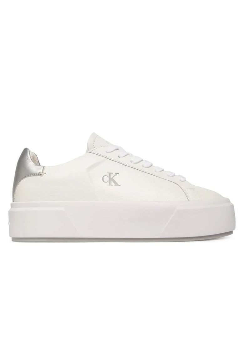 Pantofi sport pentru Femei - flatform lace up lth met - YW0YW01929-0LC - 40 EU - Alb