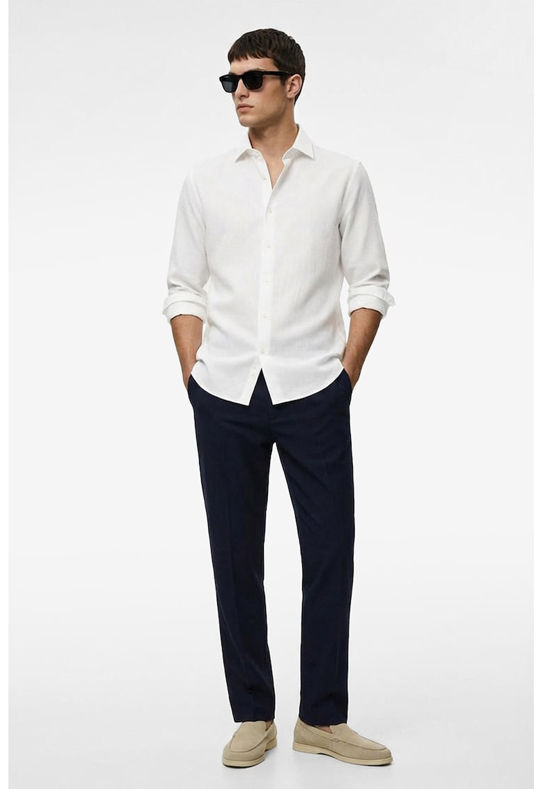 Pantaloni chino regular fit - Albastru inchis