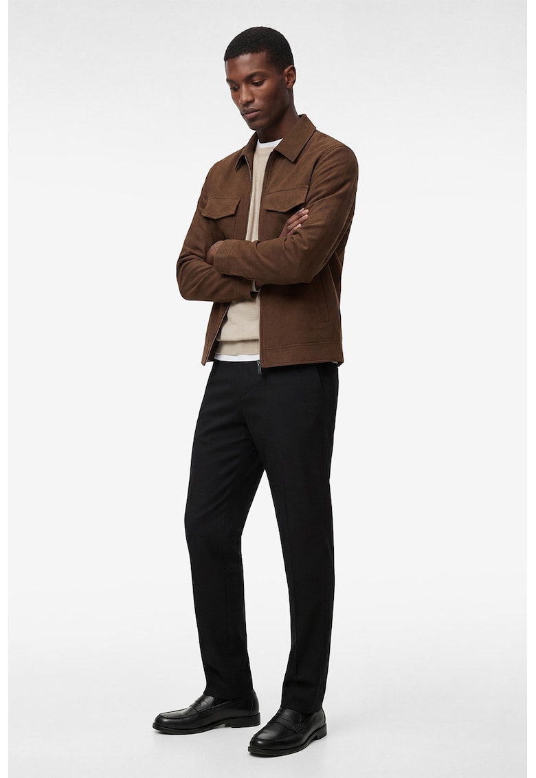 Pantaloni chino relaxed fit - Negru