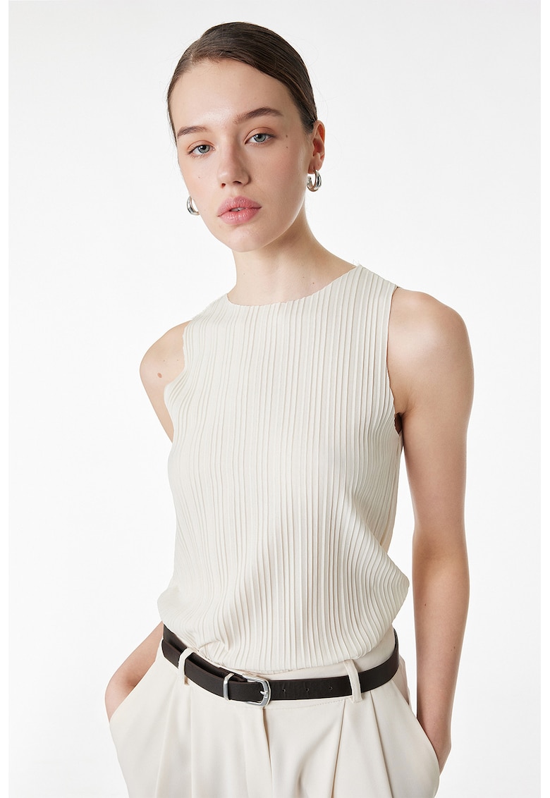 Top texturat - Crem